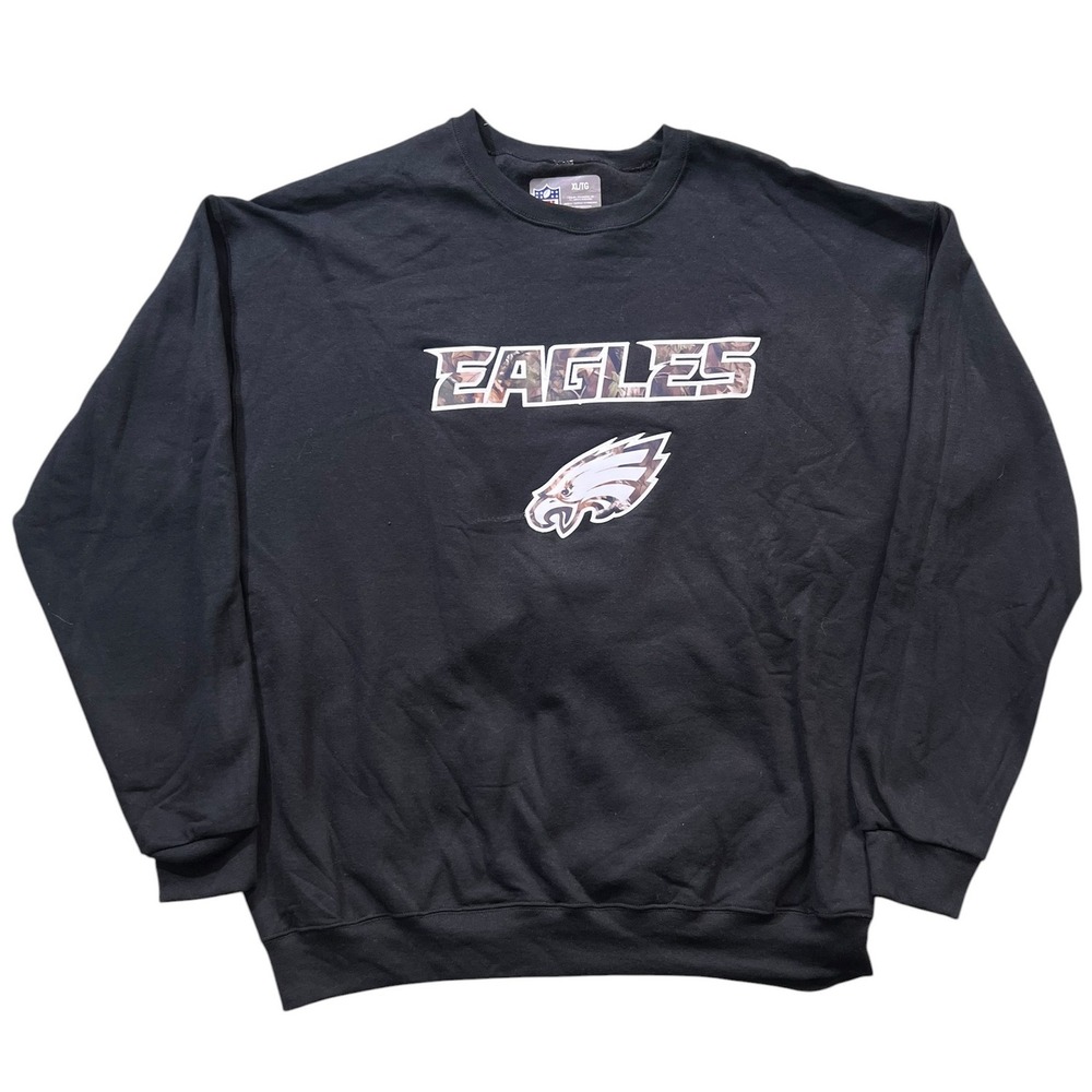 Philadelphia Eagles NFL Camo Crewneck Sweatshirt Size XL NWT